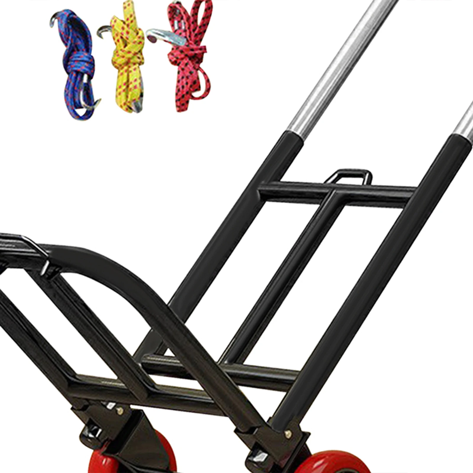 Hand-pulled Cart Folding Portable Luggage Shopping Grocery Shopping Heavy-duty Small Trolley for Home Trailer Household