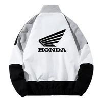 Nouvelle veste Honda 2026 pour homme - Manteau coupe-vent - Veste style streetwear hip-hop - Combinaison de course - Manteau tendance zippé pour femme 5