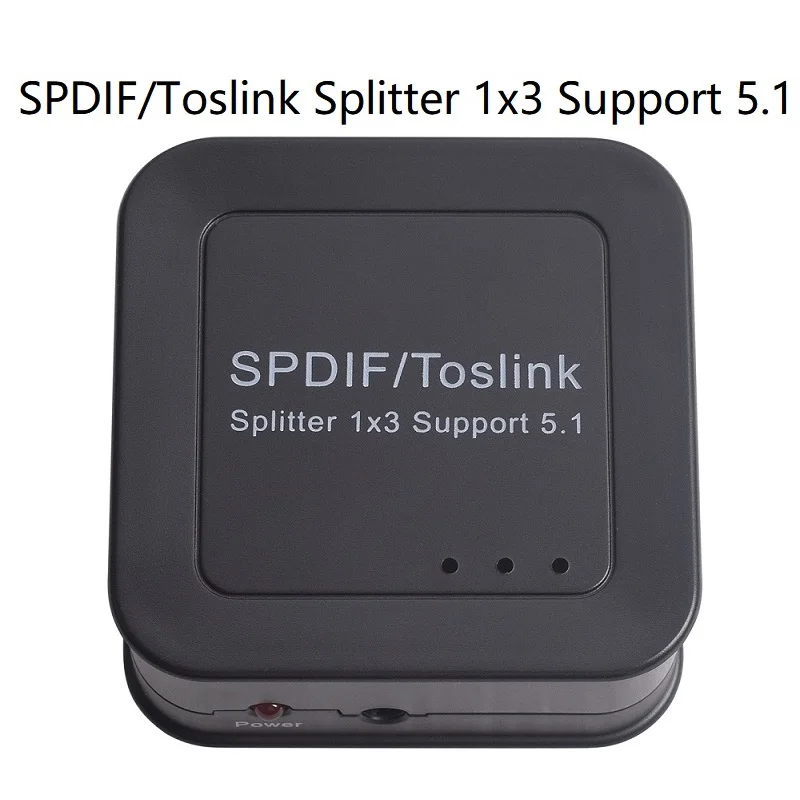 Splitter Audio Digitale Ottico 5.1 Convertitore Splitter Coassiale Toslink 1X3 Supporto 1 In 3 5.1 Dts Lpcm Per Amplificatore Soundbar
