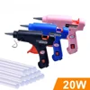 20W Hot Melt Glue Gun DIY Mini Household Industrial Guns Heat Temperature Thermo EU Electric Repair Tool Use 7mm Glue Sticks 1