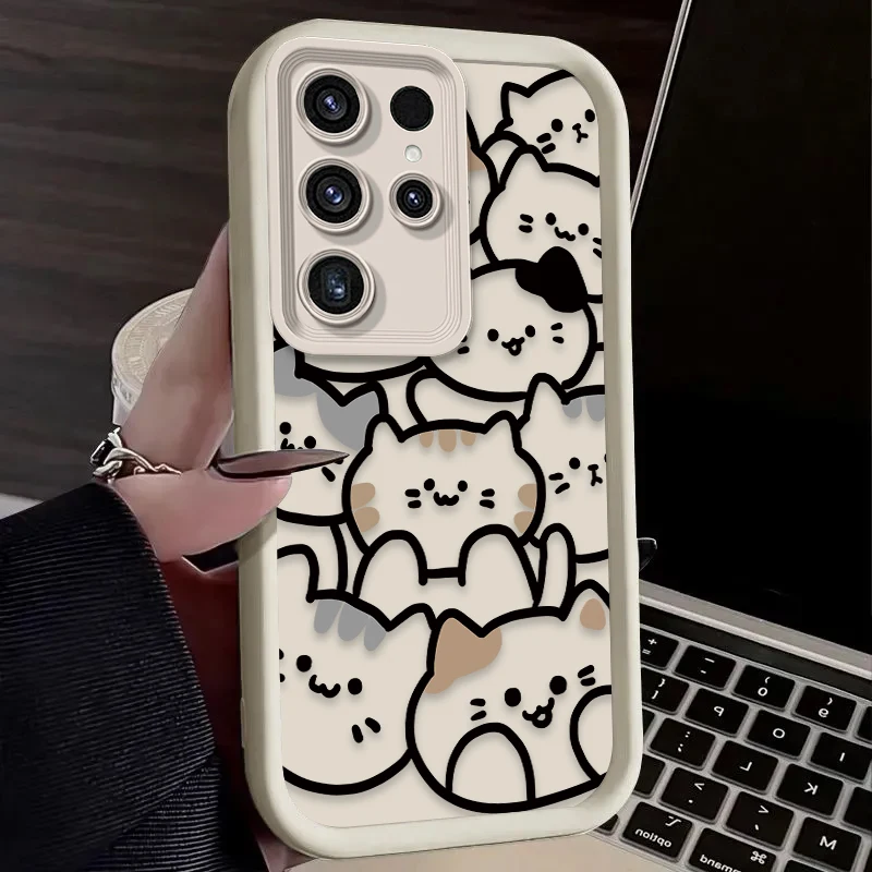 Cute Cat Cartoon Silicone Phone Case