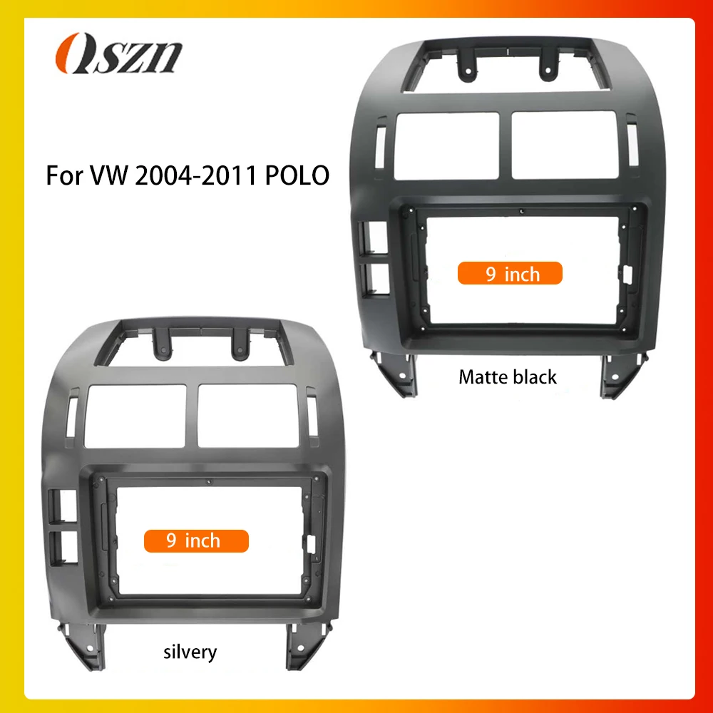 ラジオパネルフェイシア 9 インチ 2Din 用 VW 用 ポロ 2004-2011