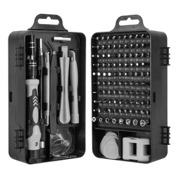 Comprehensive Precision Screwdriver and Magnetic Repair Tools Kit for Electronics and Household Repairs (Black)