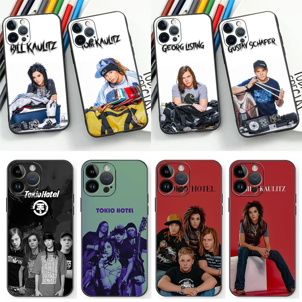 

Singer Tom Bill Kaulitz Tokio Hotel Phone Case for iPhone 15 14 Pro Max 11 12 13 Pro Max Mini XS X XR 7 8 14 15 Plus SE Cover