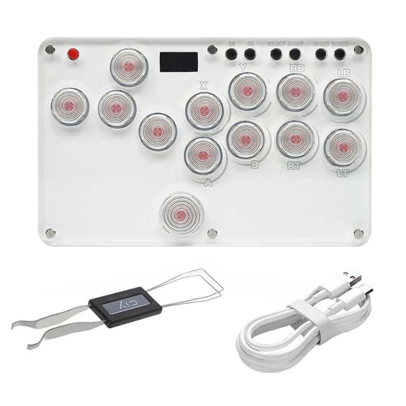 라이트 게임 액세서리가 포함된 Hitbox 컨트롤러 키보드 파이팅 조이스틱