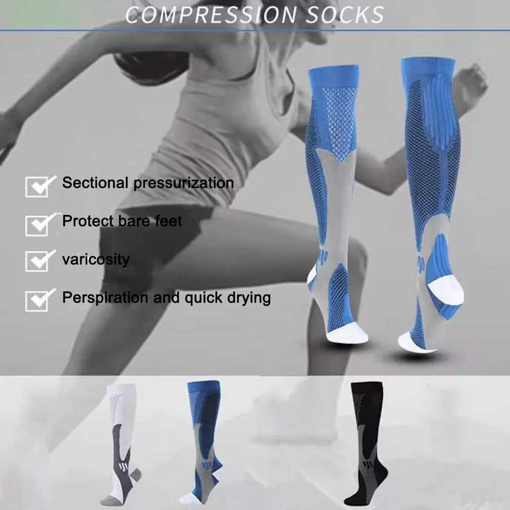 

1 Pair Socks Men Women Sports Compression 20-30mmHg Nursing Functional Diabetic Edema Sport Sock