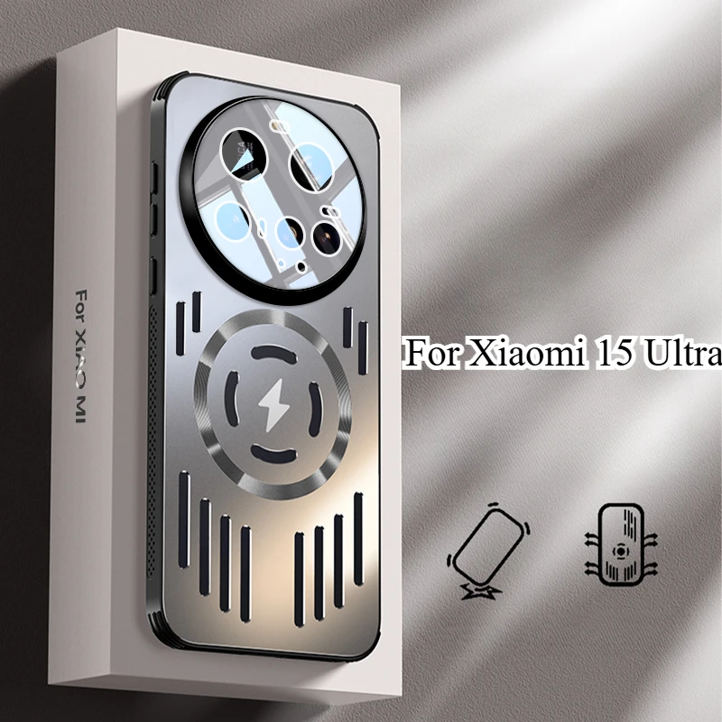 Magsafe-Compatible Aluminium Alloy Heat Dissipation Shockproof Phone Case