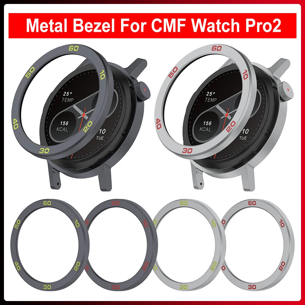 Premium Metal Bezel Ring with Tempered Glass Screen Protector