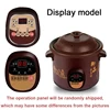 DMWD 1.5L Electric Mini Slow Cooker Stew Soup Porridge Health Pot Time Control Ceramic Baby Food Cooking Machine Meal Steamer EU 6