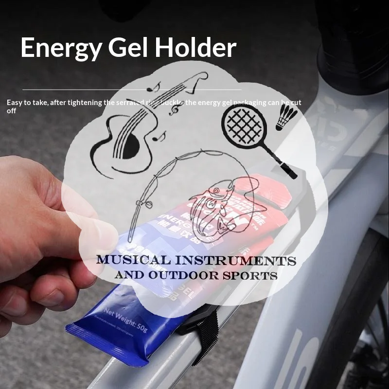 Energy Gel Holder Storage Box for Bike Universal Road and Mountain Bike Design Nutrition Bar Organizer for Cyclists