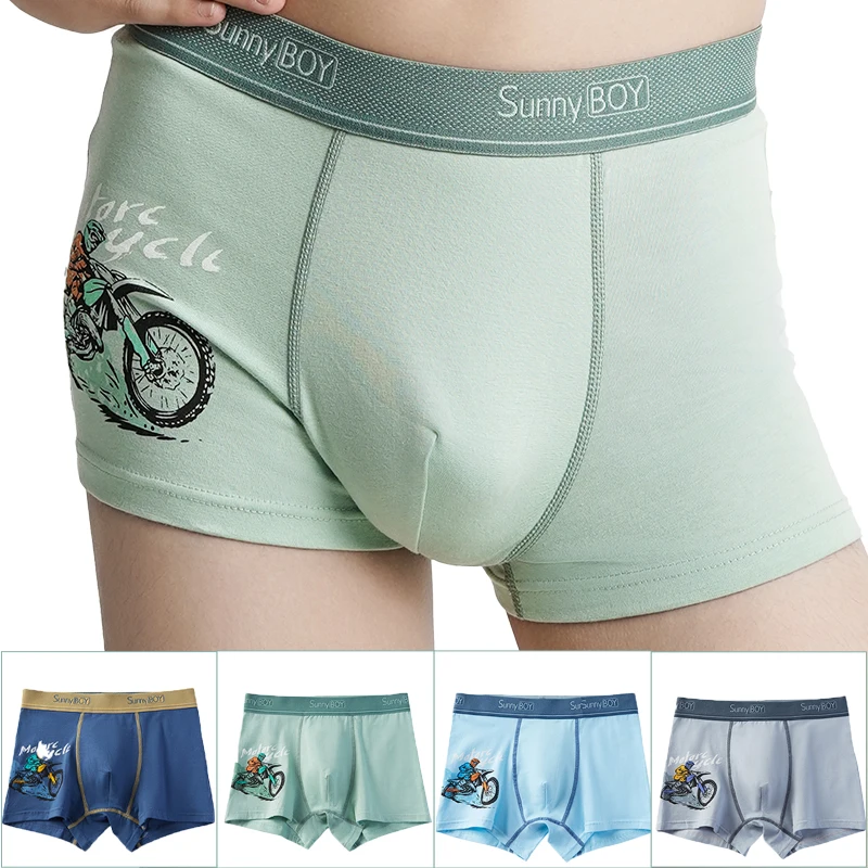 Boys Underwear Kids High Elasticity Cotton Panties Children's Cartoon Car-themed Shorts Briefs Fashion Teen Boy Boxer Underpants 1