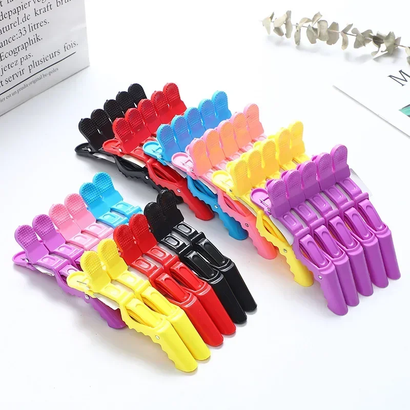Hair Clips 5PCS Plastic Alligator Hair Clip Hairdressing Clamps Hair Claw Professional Barber Clips Salon Styling Hairpins Accessorie