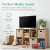 8-Cube Storage Organizer, 11in Shelf Opening, Bookcase, Display Shelf, Customizable w/ 3 Removable Back Panels – Black 5