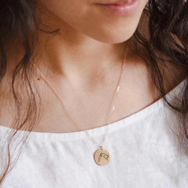 eManco Customize Your Own Cute Dog Fine Jewelry Men and Women Pendant Necklace Waterproof Jewelry Packaging Friend of Mankind 4