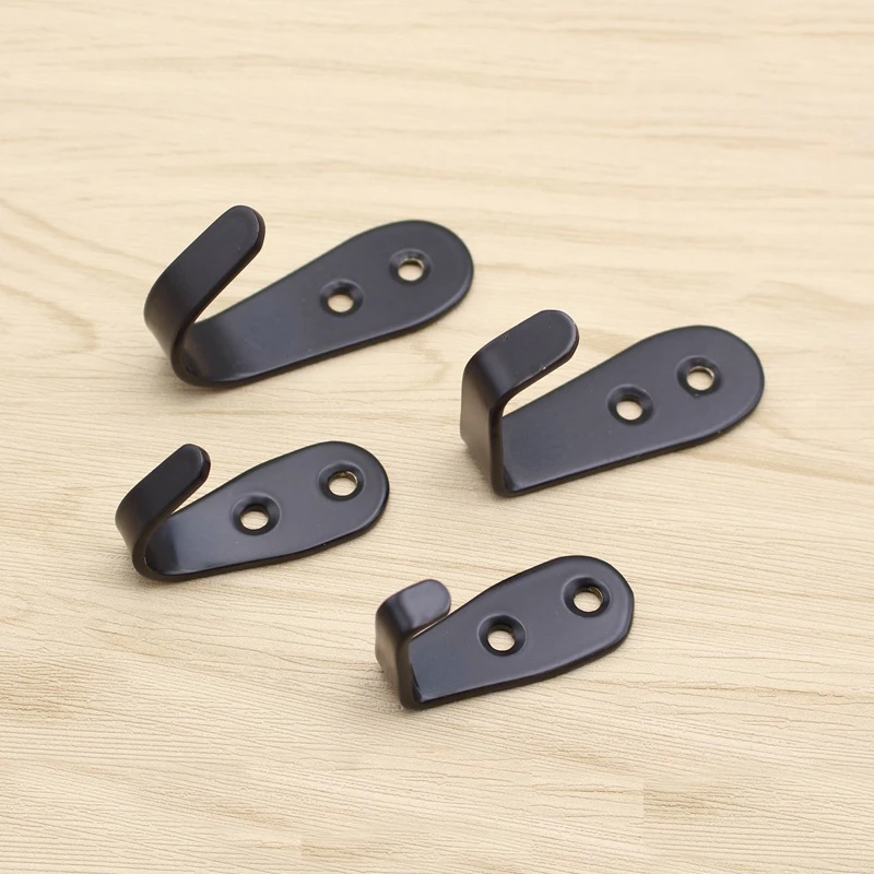 

Black White Matt Towel Hook Bathroom Wall Hook Kitchen Bag Hanger for Towel Clothes Hanger Organizer Bath Accessories