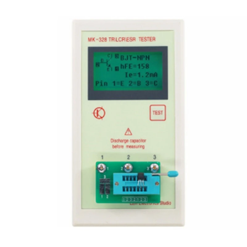 MK-328 Capacitor Resistor Transistor Triode Tester Inductance Capacitance Resistance Meter ESR LCR NPN PNP MOS 4