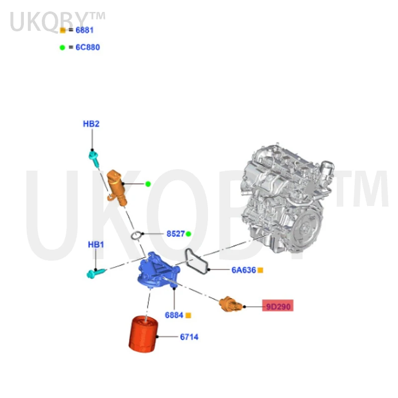 적용 오일 센서, Shar p Real m, Tur us, CM5A9D290AA, 15 Sh