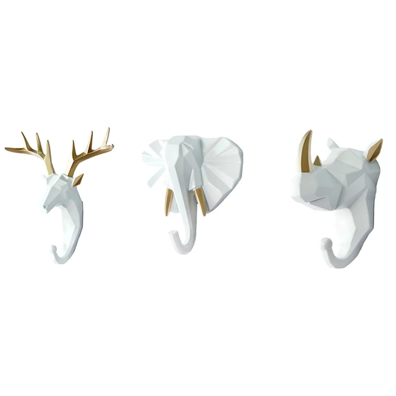

Sturdy Animal Head Coat Hook, Hanging Coat, Hat And Key, Resin Coat Hook