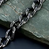 Hip Hop Cuban Chain Vintage Bracelet For Men 9mm Six sided Grinding Stainless Steel Bangle Trend Male Fashion Hand Jewelry Gifts 2