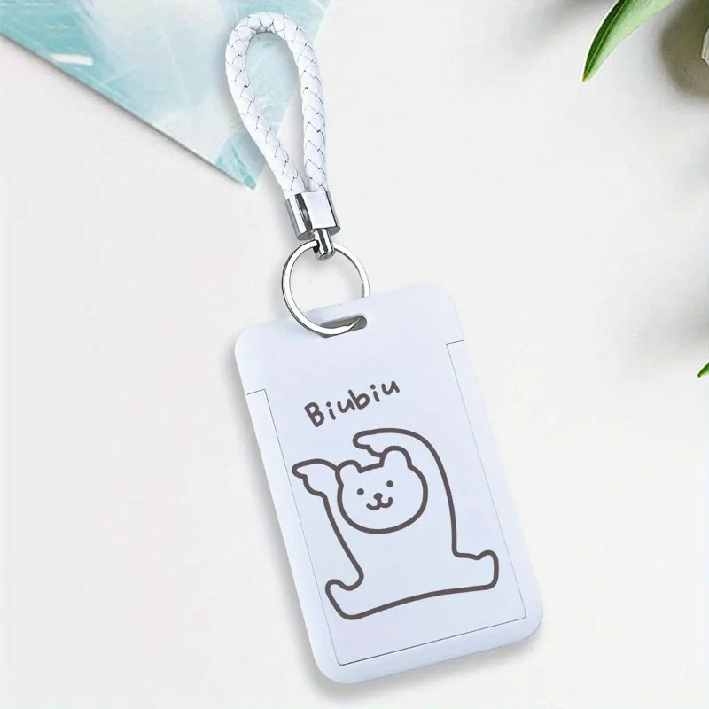 Cartoon Little Yellow Duck Card Holders Student Bus ID Card Campus Access Protection Sleeve Student Stationery