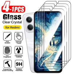 Premium Tempered Glass Screen Protector - 1 - 4 Pack - 2Pcs HD Glass (Redmi 13C 4G)