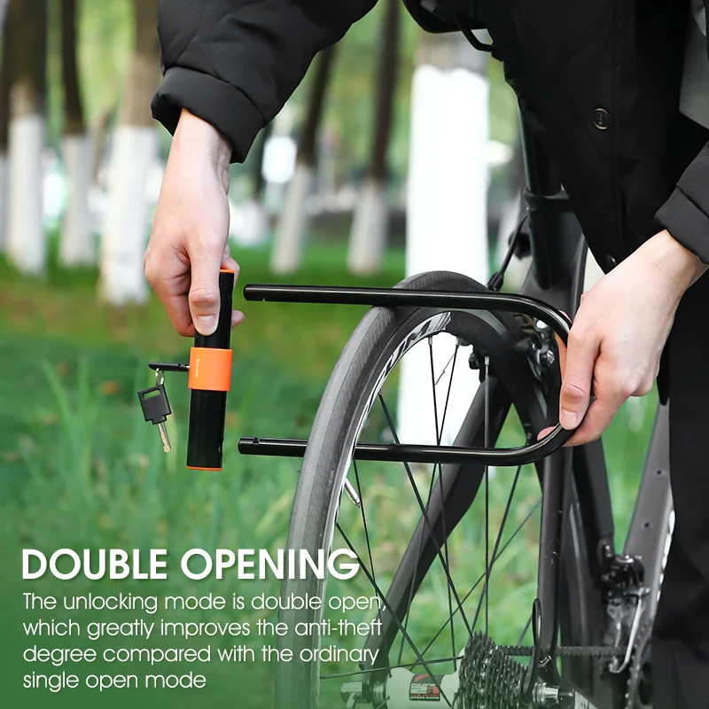 WEST BIKING – serrure de vélo en acier de , longue... – Grandado WEST BIKING – serrure de vélo en acier de , longue... – Grandado