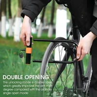 מנעול אופניים מפלדת פחמן WEST BIKING נגד גניבה מאובטח MTB כביש מנעול אופנוע קורקינט רכיבה אביזרים 2