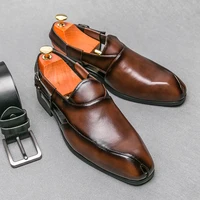 Sandales en cuir véritable pour hommes, chaussures décontractées pour bord de mer, intérieur et extérieur, utilisation pour les touristes, chaussures plates d'été, nouvelle tendance de créateur 3