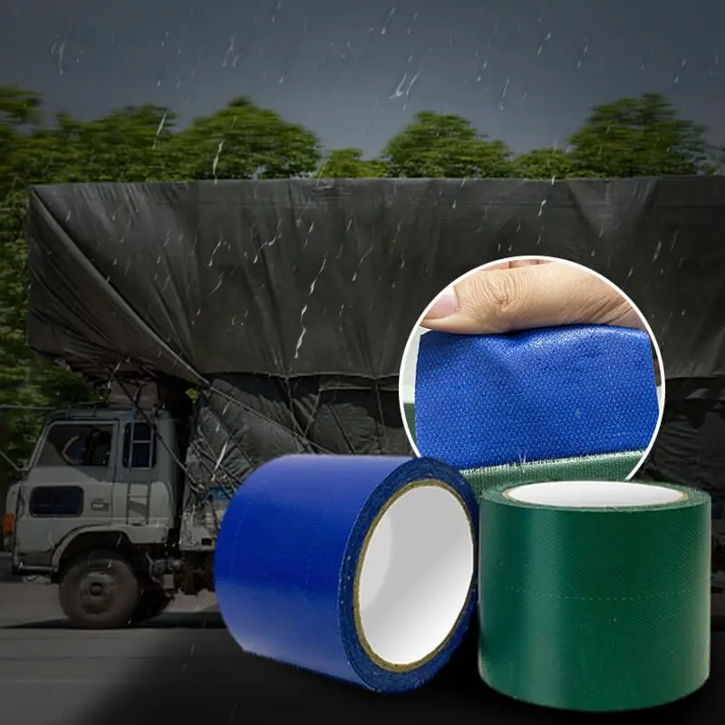 

5mx8cm High Adhesive Tarpaulin Tape Waterproof Truck Awning Oilcloth Scraping Cloth Repair Patching Tape