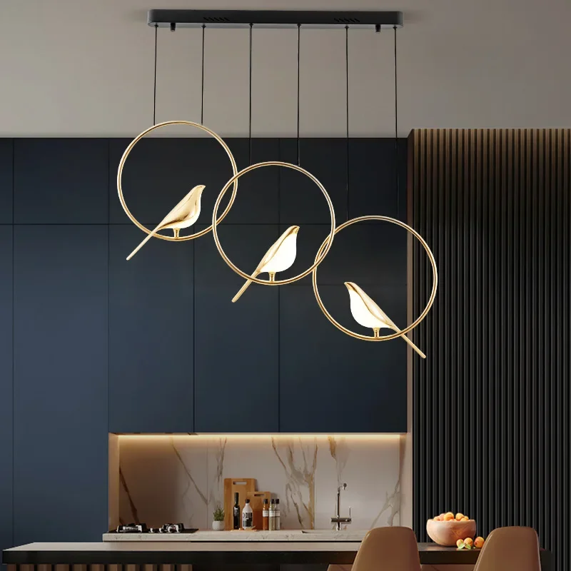 Creative Golden Magpie Bird LED Wall Lamp Restaurant Living Room Hotel Chandelier Study Bedroom Bedside Decoration Desk Light