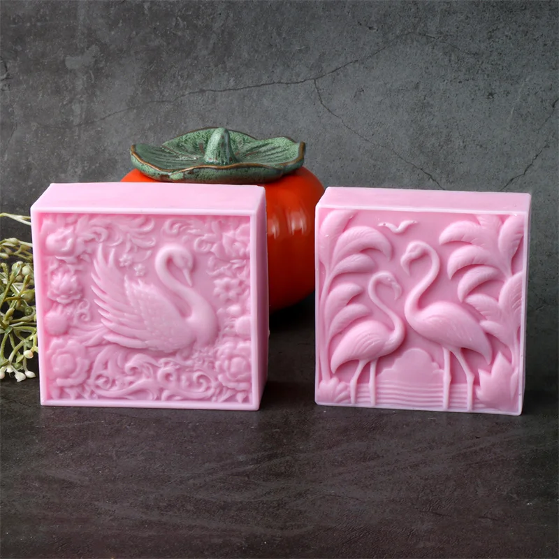 3D Square Animal Horsehead Elephant Silicone Soap Mold DIY Flamingo Tiger Mold Craft Gift Handmade Bath Bomb Making Supplies