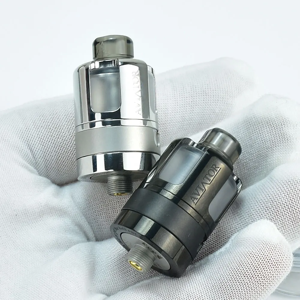 

Aviator RTA Vape Tank 316SS PCTG MTL / DL Vaping 3.5ml 4 PCS Air Intake Atomizer Rebuildable 22mm rta VS DVARW MTL FL RTA