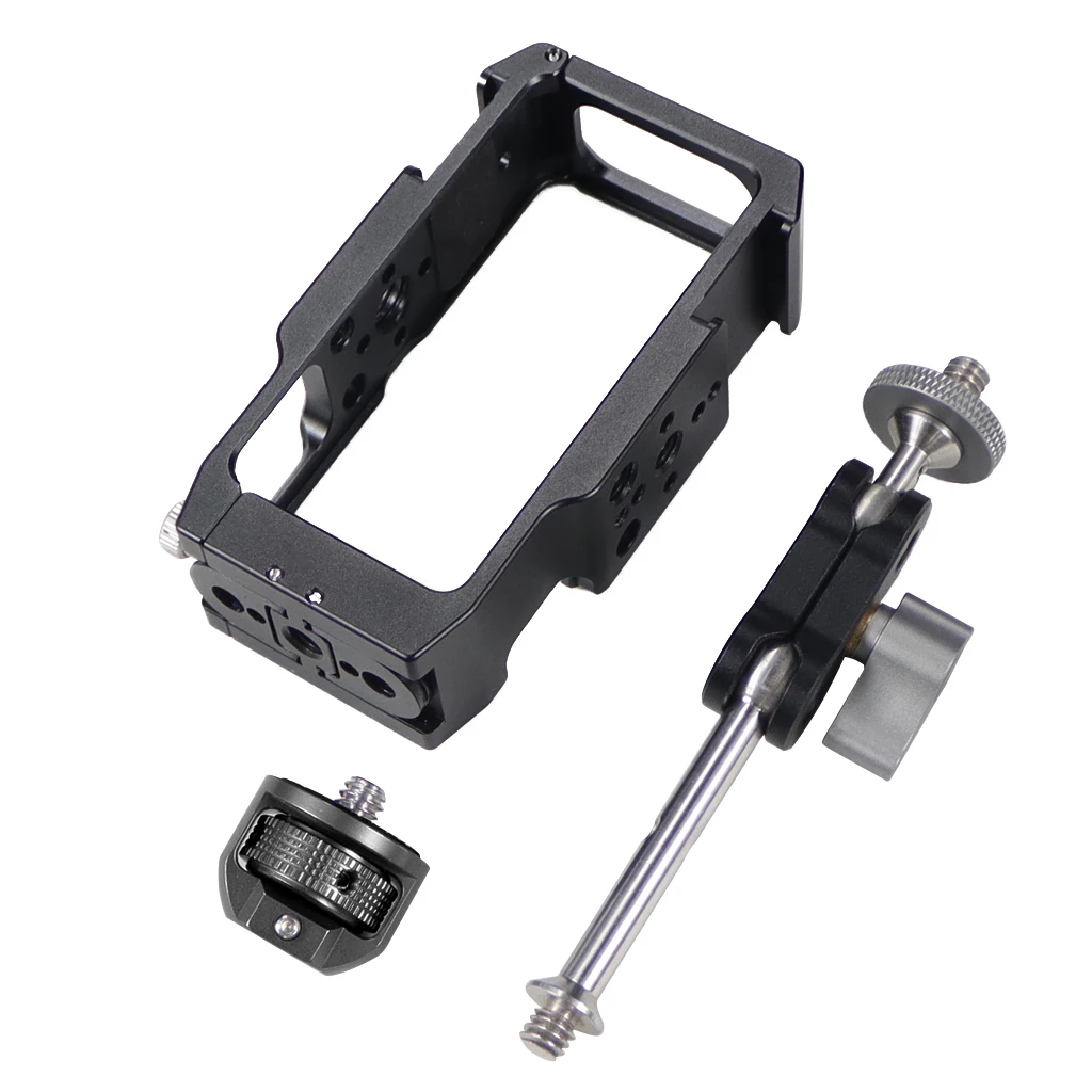 Magnetic Action Camera Cage For Action 2 Dual-screen Full Cage w/ Cold Shoe Mou