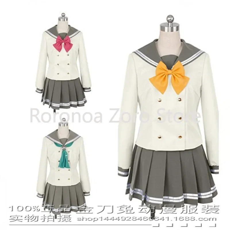 

LoveLive!Sunshine!! Aqours Winter Uranohoshi High School Uniform Takami Chika Watanabe You Sailor Suit Anime Cosplay Costumes