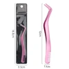 1 Pc Eyelash Comb Tweezers Stainless Steel Anti-Static Non-Magnetic Professional Pincet Lashes Extension Tweezers Makeup Tools 3