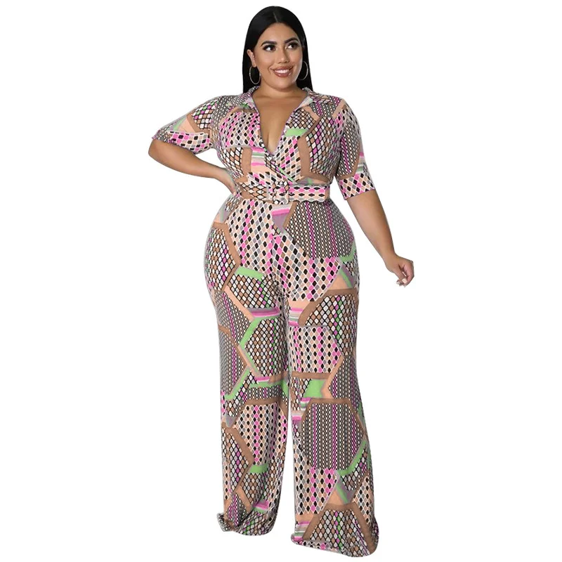 

Zoctuo Women's Romper Overall Lady Female Club Wear Short Sleeve Deep V-neck Overalls Casual Jumpsuit Multi Color Summer 2022