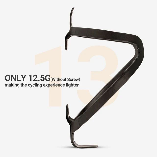 Bicycle Bottle Cage Ultra Lightweight 12.5g Full Carbon Fiber Aluminum Alloy Screws 4
