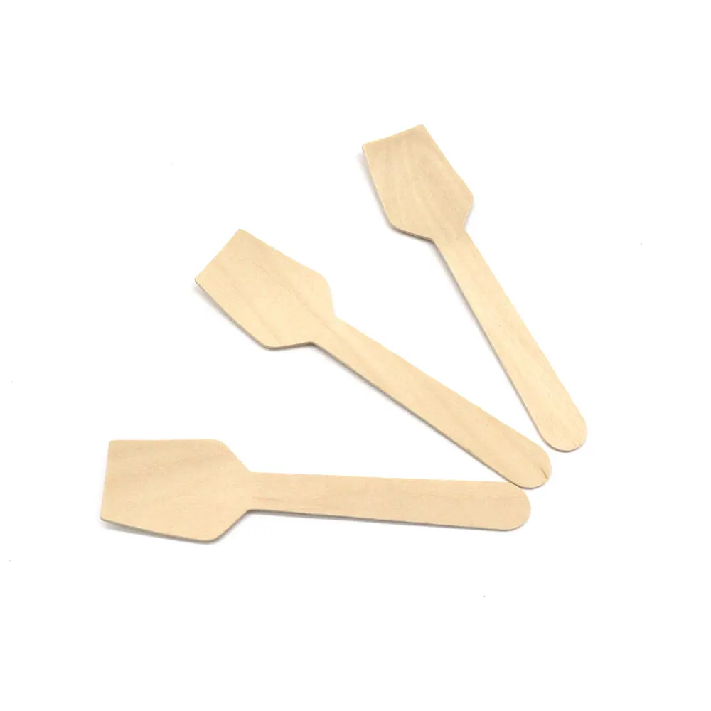 

95mm Shovel Coffee Spoon For Honey Engraved Wooden Spoon