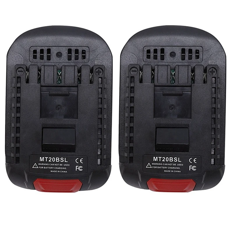 

Адаптер для электроинструмента Makita BL1815G, конвертер BSB18MTL, адаптер для аккумулятора MT20BSL, черный, 2 шт.