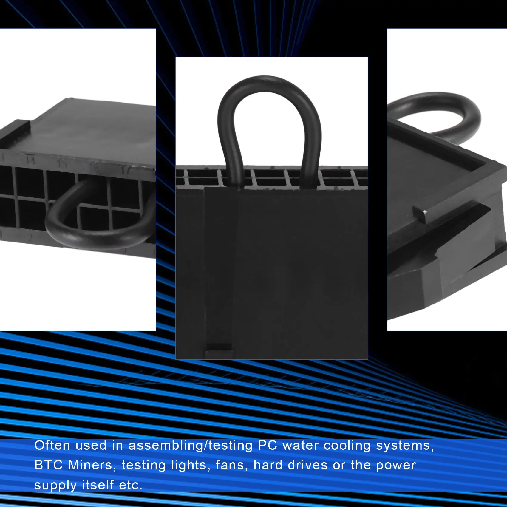 Hot sale 4-Pin ATX Power Supply Jumper Bridge Tool PSU Test Without Being Plugged Into the Motherboard