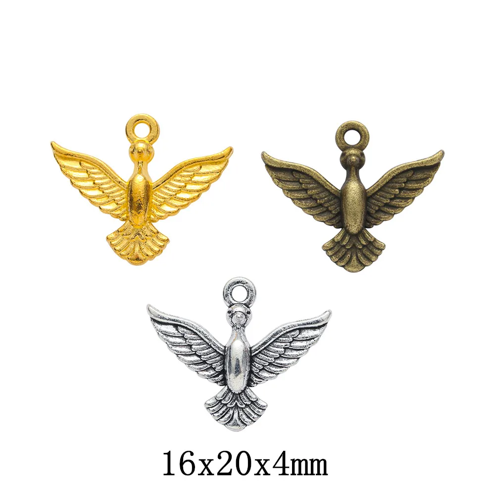 

110pcs eagle Craft Supplies Charms Pendants for DIY Crafting Jewelry Findings Making Accessory 284