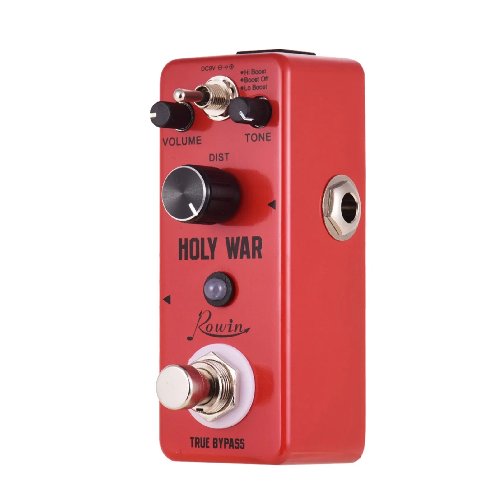 Heavy Metal Distortion Pedal Rowin Effects Holy War Effector High Low Boost Rock Tone DIST DC 9V True Bypass