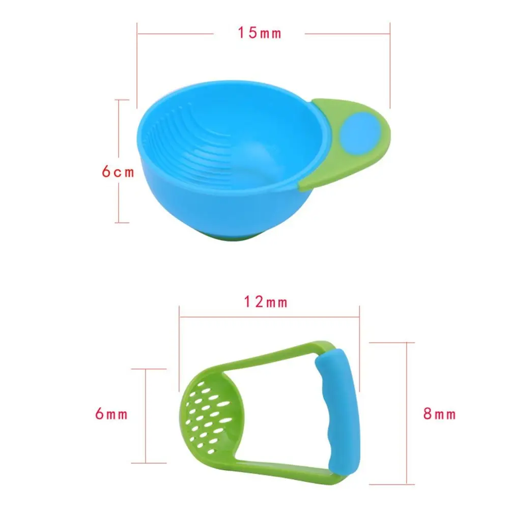 Food Tools Baby Feeding Tool Food Masher Food Maker Set Manual Food Grinder Baby Food Mills Food Processor Bowls Grinding Bowls images - 6