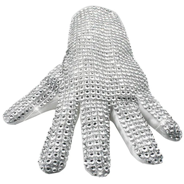  Xiami Leyuan For Michael Jackson Billie Jean Costume Sequins  Glove Skating Gloves One Size (right, Mens M) : Clothing, Shoes & Jewelry