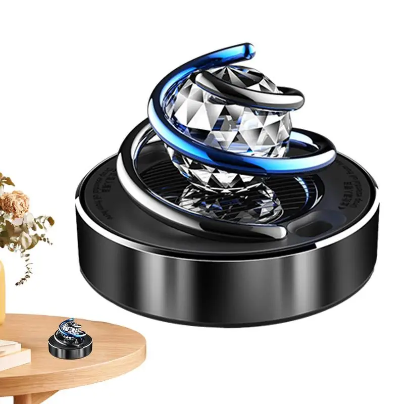 

Solar Car Air Freshener Solar Powered Rotating Car Oil Diffuser Vehicle Air Fresheners And Car Interior Accessory For Long