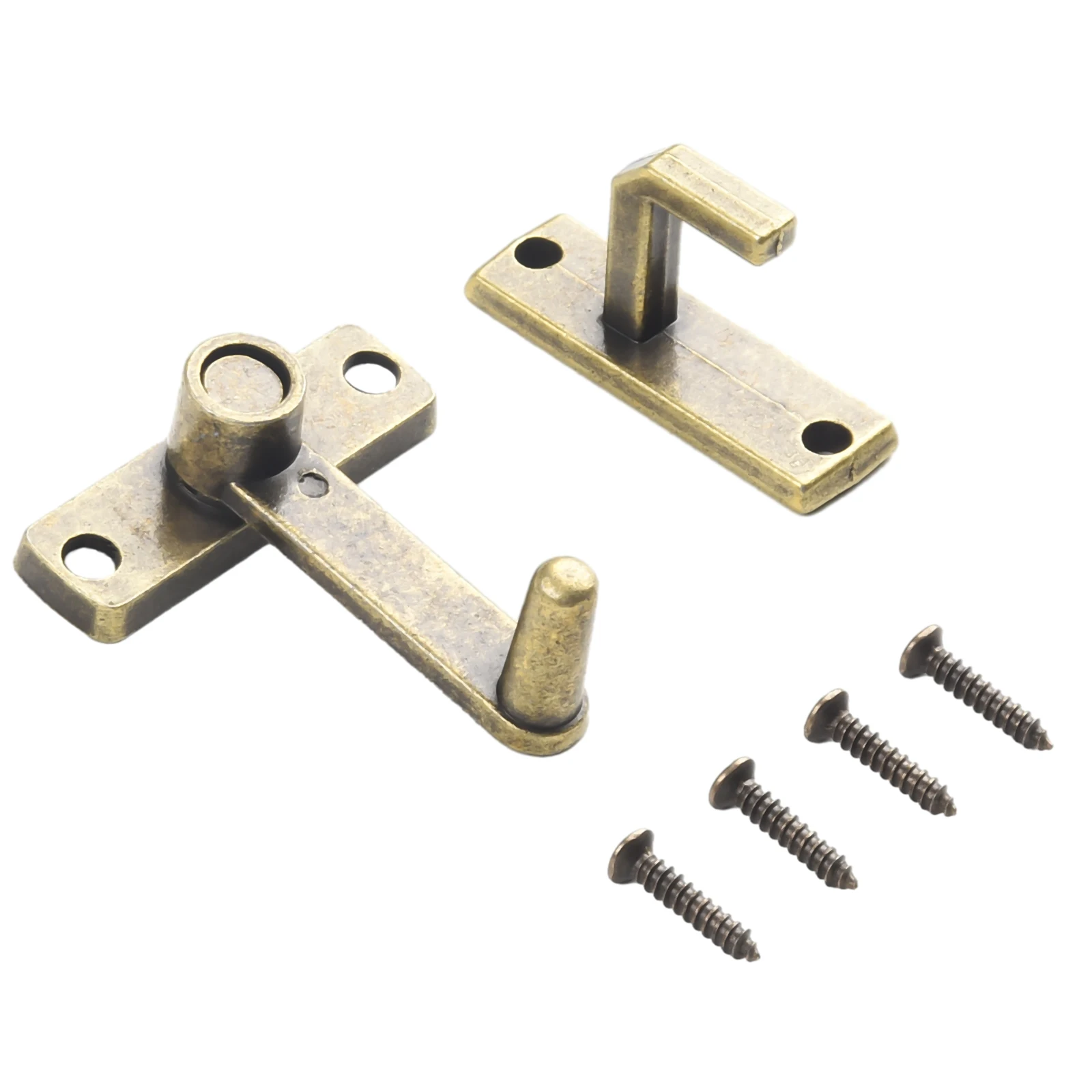 

Practical Useful Latch Bolt With Screws 56*49mm Bathrooms Cabinets Guard Latch Bolt Handle Kitchens Lock Metal