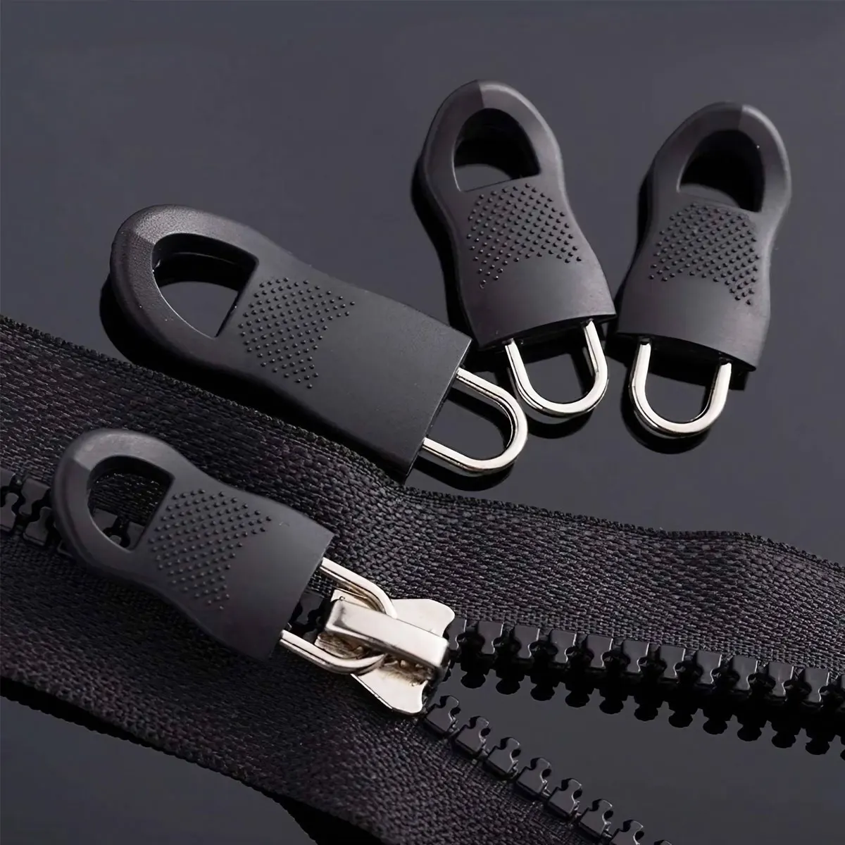 Zipper repair kit zipper pullers zipper sliders zipper heads zipper accessories 5Pcs Universal Detachable Zipper Puller Set For Down Jackets and Bags DIY Sewing Craft