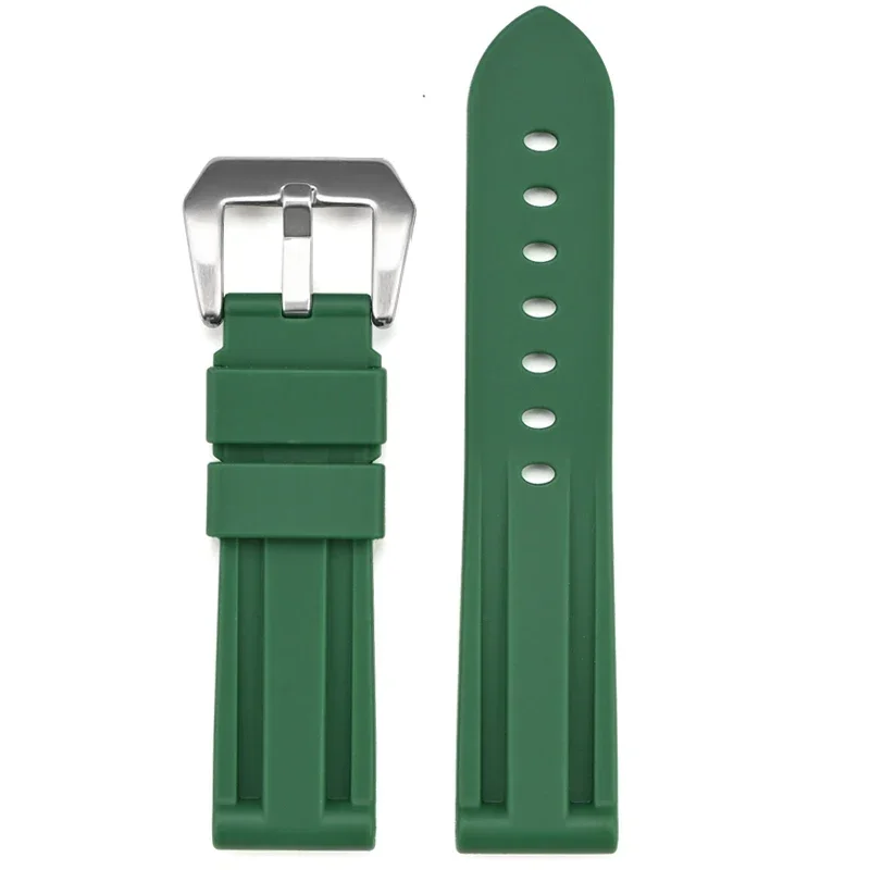Waterproof Silicone Rubber Strap for Men - Sporty Diving Watch Band Accessories