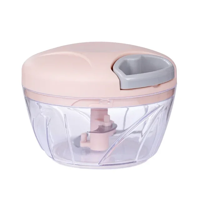 500/900ML Hand Chopper Manual Rope Food Processor Silcer Shredder Salad Maker Garlic Onion Cutter Kitchen Tool Accessories 5
