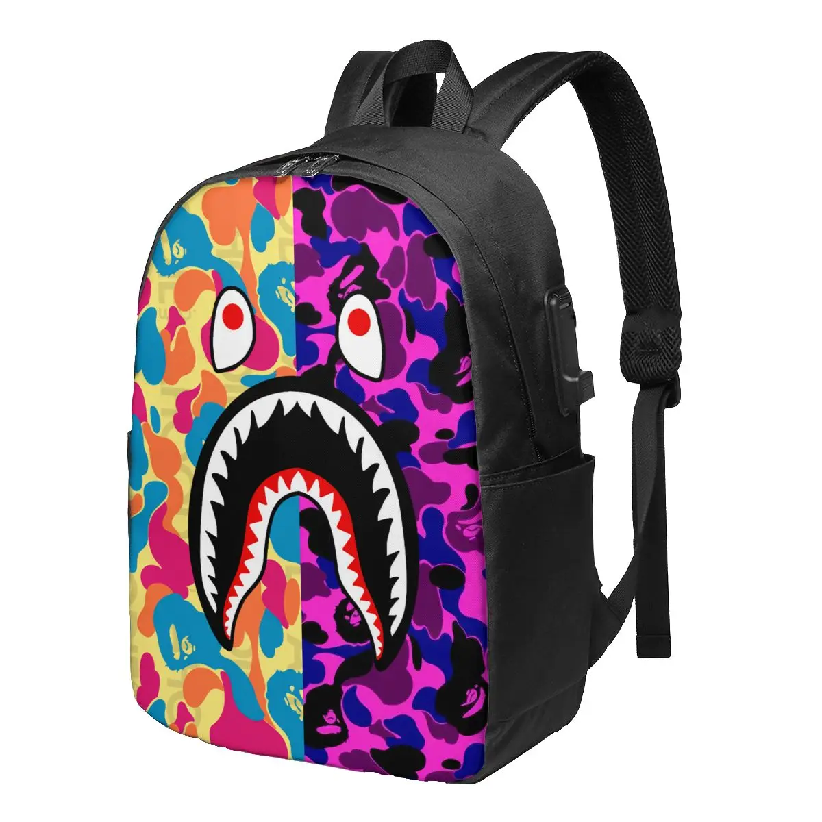 Bape Shark Travel Laptop Backpack School Bag 1
